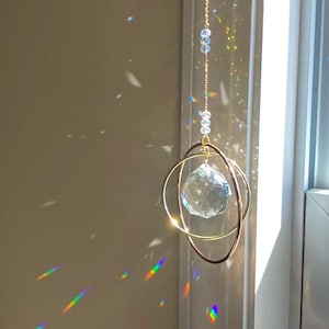 My galaxy sun cacher | crystal for window, rainbow crystal, Mother’s day gift, New home gifts, gift for mom, Birthday gift, Sympathy gift