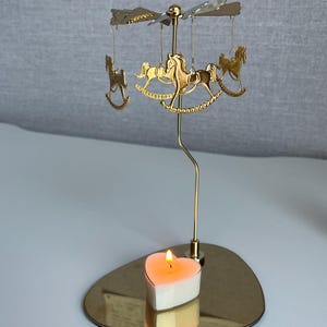 回転キャンドルホルダー | 回転キャンドル、カルーセルティーライトホルダー、メリーゴーランド、クリスマスティーライトホルダー、回転キャンドルホルダー