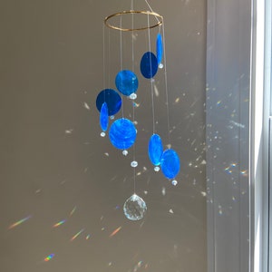 Wave shell sun catcher | wall decor, Sun catcher prism, Rainbow maker, Hanging ball, Crystal Sun catcher, Rainbowcatcher window hanging ball