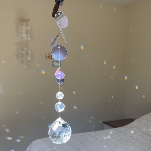 Attrape-soleil en cristal | Suspension de fenêtre Rainbow Maker, décor prisme