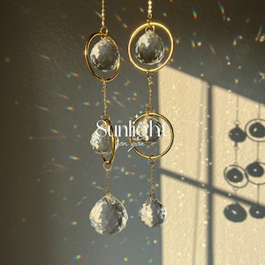 Triple Crystal Ball Suncatcher | Handmade Window Prism