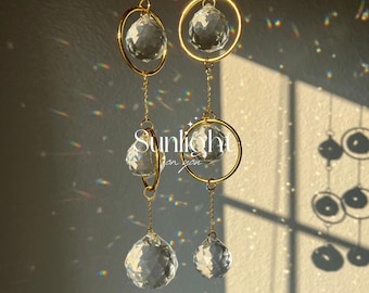 Triple Crystal Ball Suncatcher | Handmade Window Prism