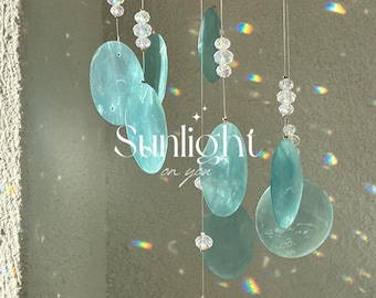 Wave Shell Crystal Suncatcher | Rainbow Maker Window Decor