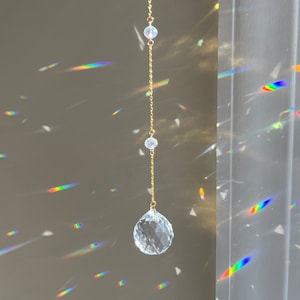Dripping Sun catcher | rainbow maker, gift for mom, Holiday gift, Outdoor decor, Sun catcher, Sympathy gift, Birthday gift, New home gift