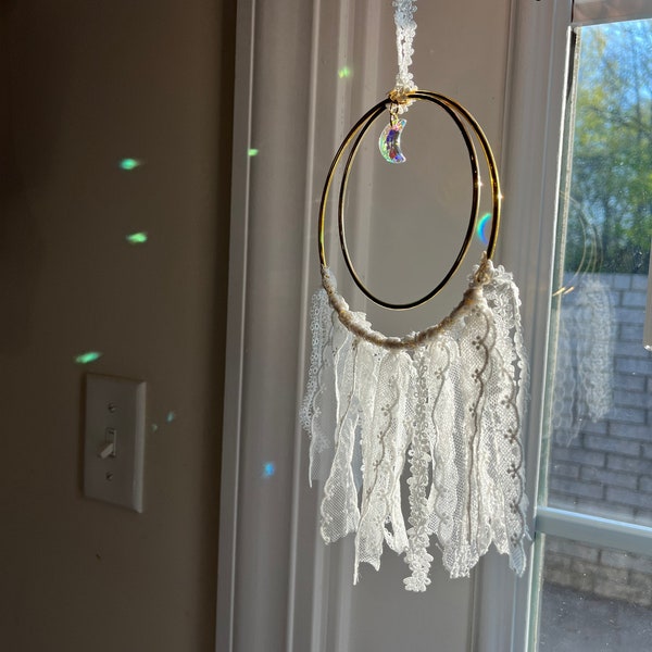 Macrame Glass Ball Hanger Etsy