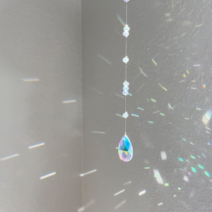 Crystal Raindrop Suncatcher | Rainbow Maker, New Home Gift