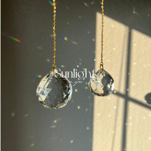 Crystal Ball Sun Catcher | Rainbow Prism Window Hanging Decor