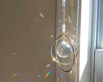 my universe Sun catcher | rainbow maker, 4” Crystal Prism Window Decor, New home gifts, Holiday gift