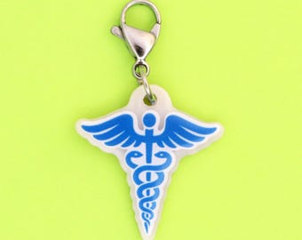 Nurse Symbol Dangle Charm for Badge Reel, Healthcare Worker Gift