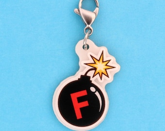 F Bomb Badge Charm, Funny Nurse Gift, Healthcare Worker Humor