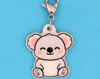 Kawaii Koala Badge Reel Charm I RN Gift | Koalafied Nurse