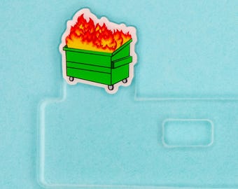 Badge Topper - Dumpster Fire - Nurse Gift ID Accessories ER Medical ICU Nursing Flair