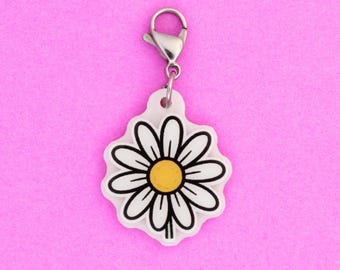 Daisy Badge Charm: Nurse Badge Accessory
