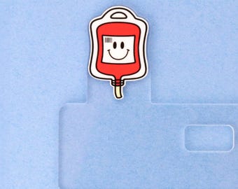 Blood Bag Badge Topper: Acrylic Healthcare Accessory