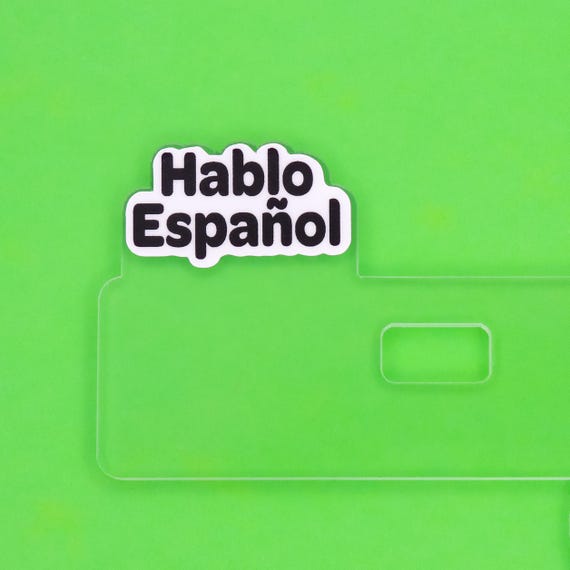 Badge Topper - Hablo Español - Nurse Gift ID Accessories ER Medical ICU Nursing Flair
