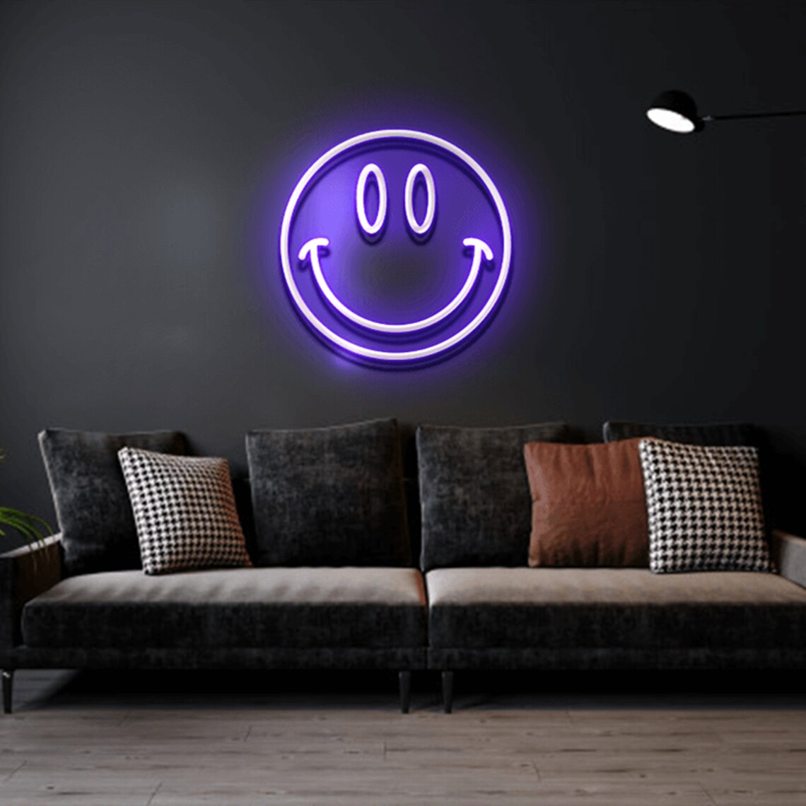 Neon Sign Custom Smiley Face Custom Neon Sign Face Neon Sign Etsy