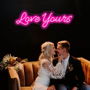 Neon Sign Lights Love Your LED Neon Sign  Love art Custom Love Neon Gift For Him Romantic Gifts