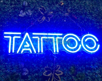 Tattoo neon sign, Tattoo for Studio Shop Décor, Custom Party Bar Neon Sign