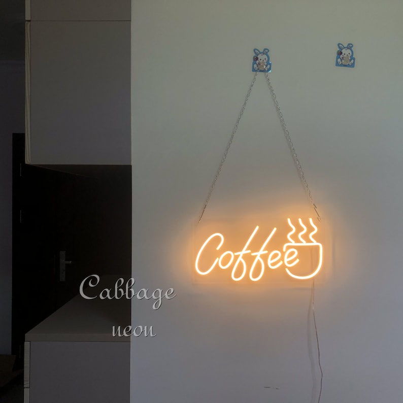 Coffee shop Neon Sign Hand made custom neon lights Cocktails Neon Light Sign Bar,Personalized Neon Sign D\u00e9cor But first coffee neon sign