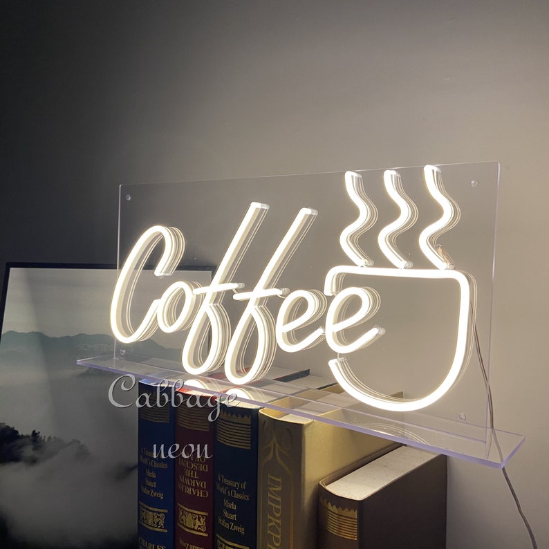 Coffee shop Neon Sign Hand made custom neon lights Cocktails Neon Light Sign Bar,Personalized Neon Sign D\u00e9cor But first coffee neon sign