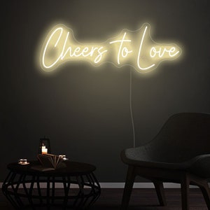 Wedding neon sign for reception  | wedding decor | wedding backdropneon | Last name neon sign |  wedding sign | Cherrs to Love Sign