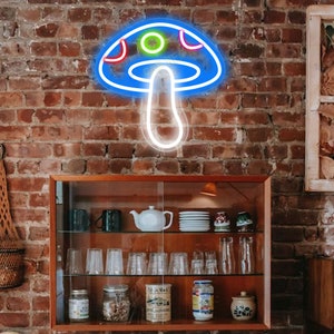 Magical Mushroom Neon Sign for Baby Room Party Festive Wall Decor,Colorful Neon Light,Personalized Neon Sign