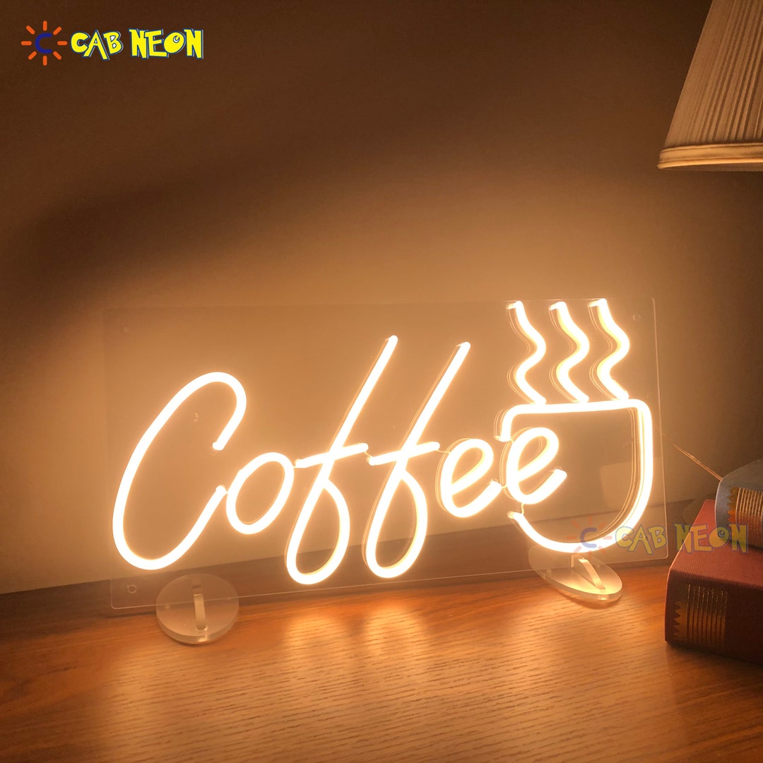 Coffee neon light deals signs