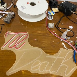 Til Death Custom Neon Sign Acrylic Flex Led Custom wedding Room Decor SignValentine's neon gift image 7