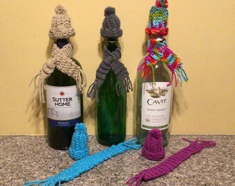 LUOEM Christmas Pet Scarf Mini Christmas Scarf for Wine Bottle Gift Decorations,Pack of 10 LUOEM Christmas Pet Scarf Mini Christmas Scarf for Wine Bottle Gift Decorations,Pack of 10