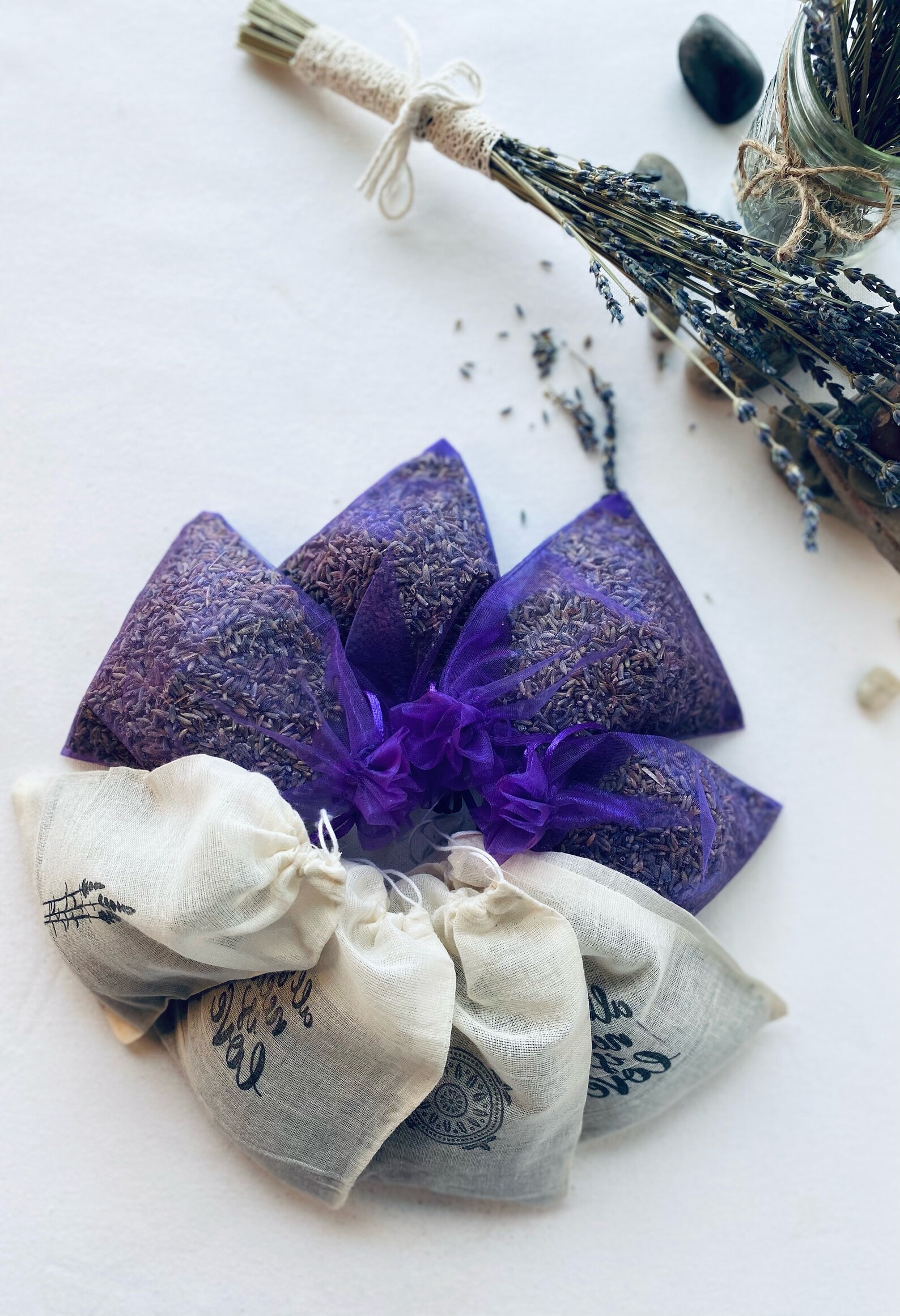 Lavender Sachet Bags, Moth Repellant, Sachet for Wardrobe, Wedding Toss