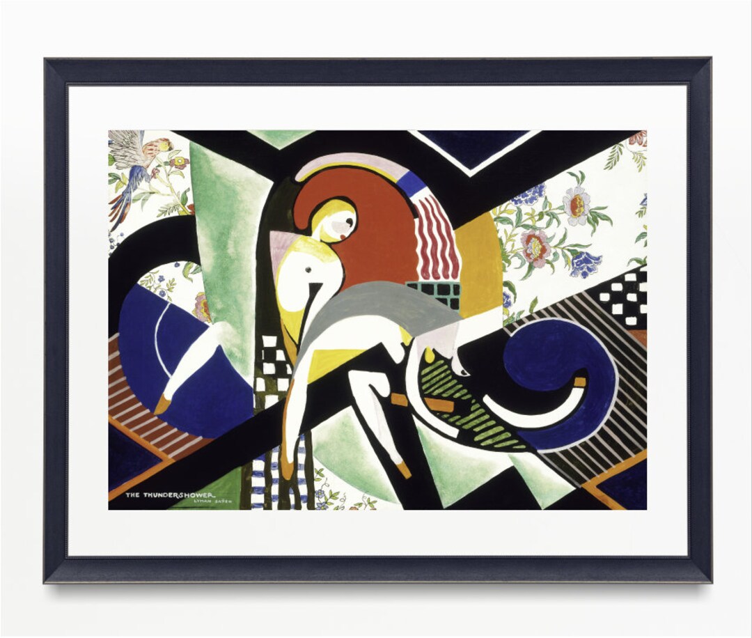 Vintage Wall Art Print of the Thundershower ca.19171918 Painting in