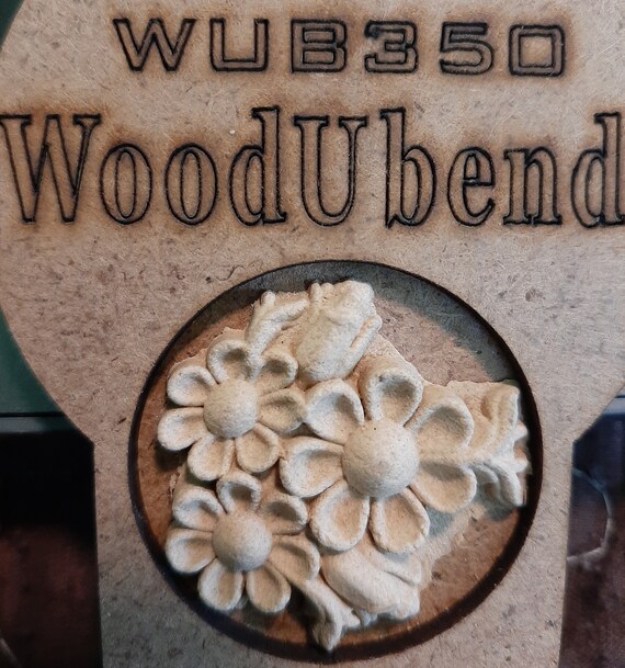 molding Woodubend Heat to bend applique, Rose bouquet