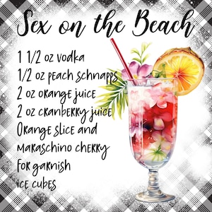 Cocktail Receipe Coasters / 6 designs / bundle deal / spring / drinks / summer