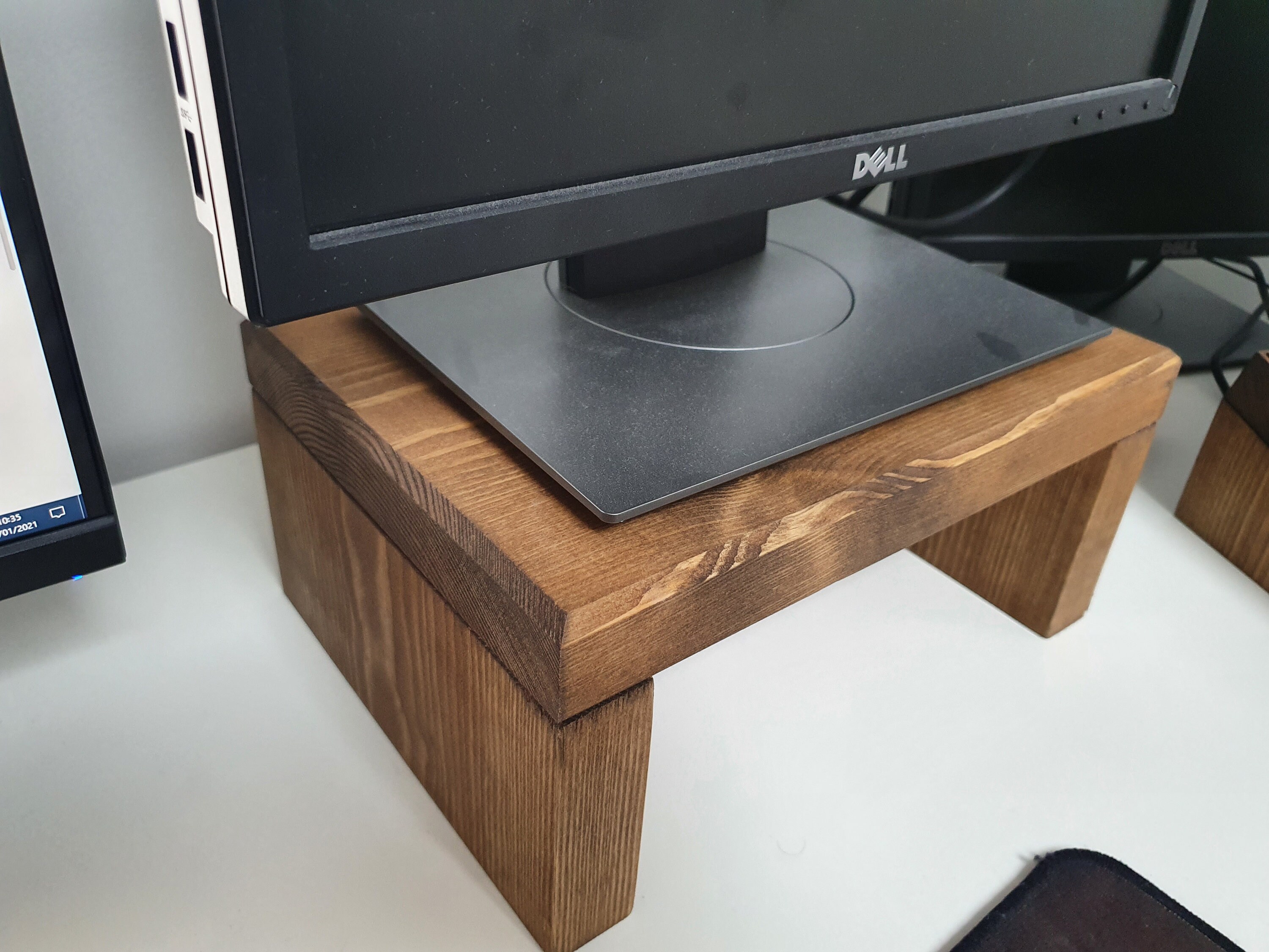 Monitor Stand TV Riser Desk Stand Rustic Reclaimed Monitor | Etsy UK