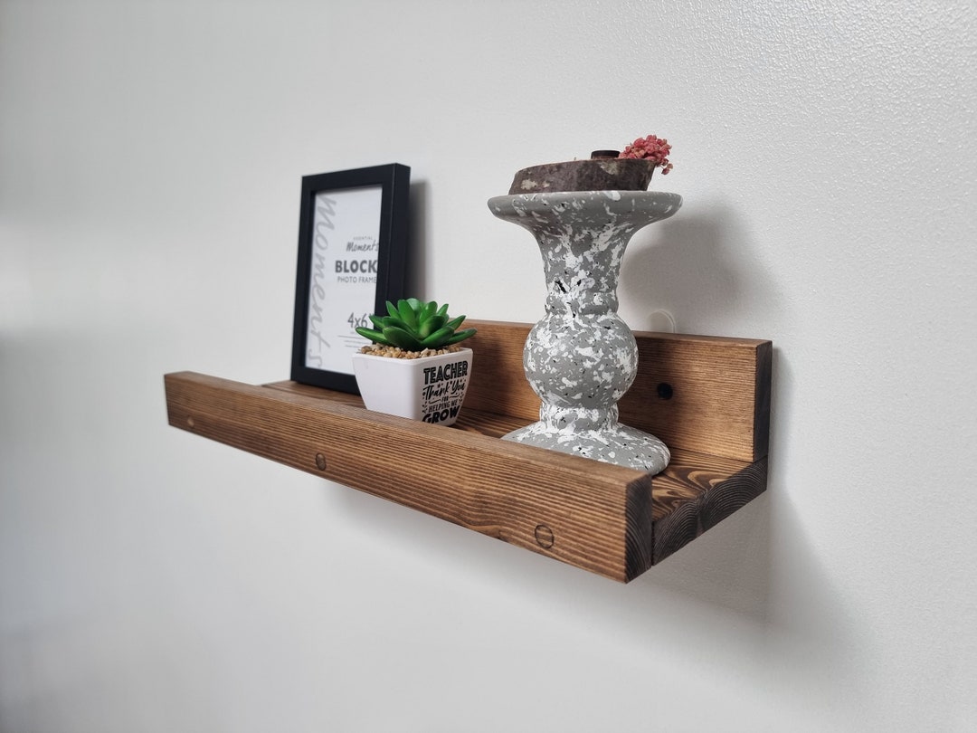 Ledge Shelf Picture Shelves Rustic Pine Wall Shelf Handmade Etsy UK