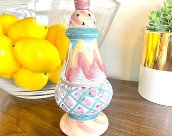Vintage MacKenzie-Childs Hand Painted Retired ‘Keukenhof’ Sugar Shaker