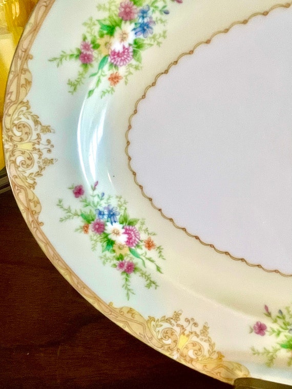 Vintage Noritake Fine China Oval Serving Platter in the Ahlen