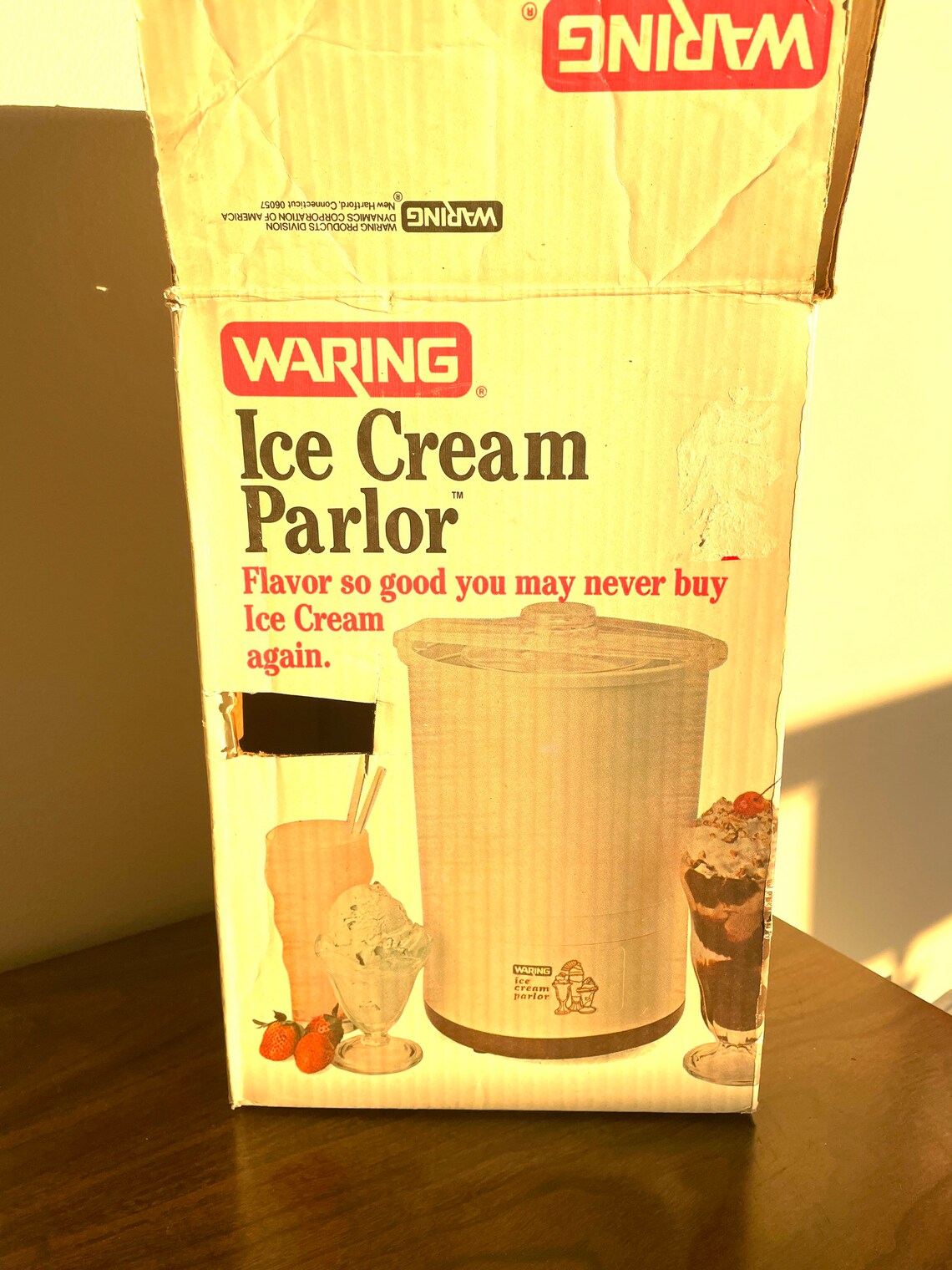 Vintage 1983 Waring Ice Cream Parlor Ice Cream Maker CF5201 Etsy