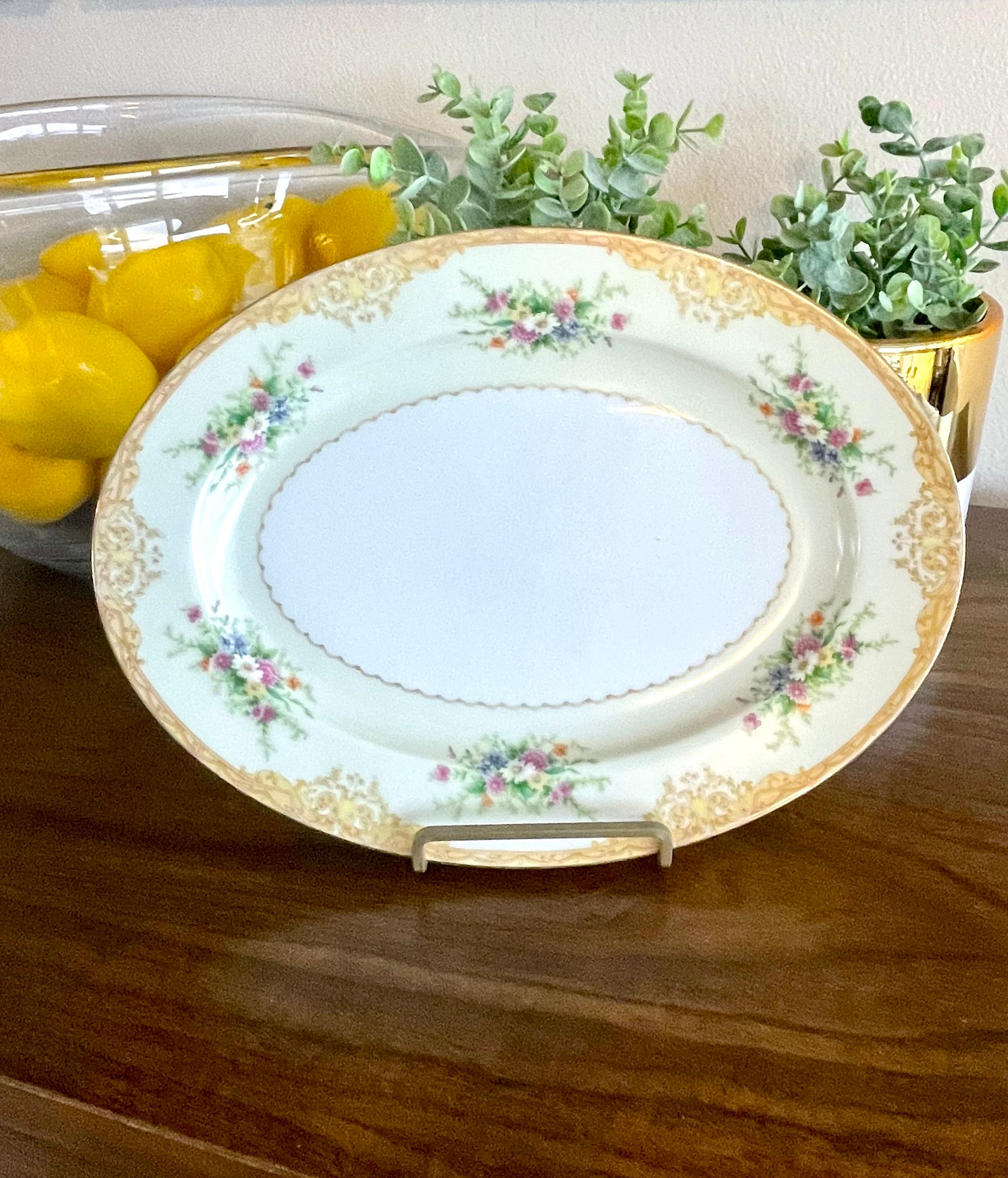 Vintage Noritake Fine China Oval Serving Platter in the Ahlen
