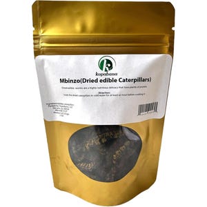 KOPABANA Mbinzo | Dried edible Caterpillard | Chenille 2oz