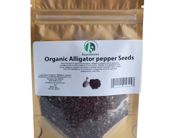 Organic Alligator Pepper seeds 1oz