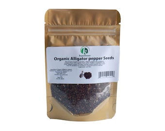 Organic Alligator Pepper Seeds 1oz