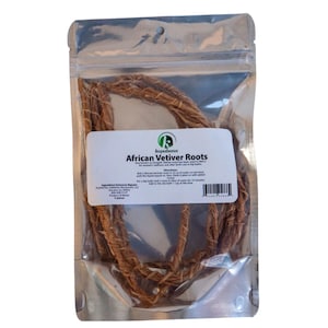 Kopabana Organic African Vetiver Roots, Gongoli, khamaré, Rène - 5 pcs