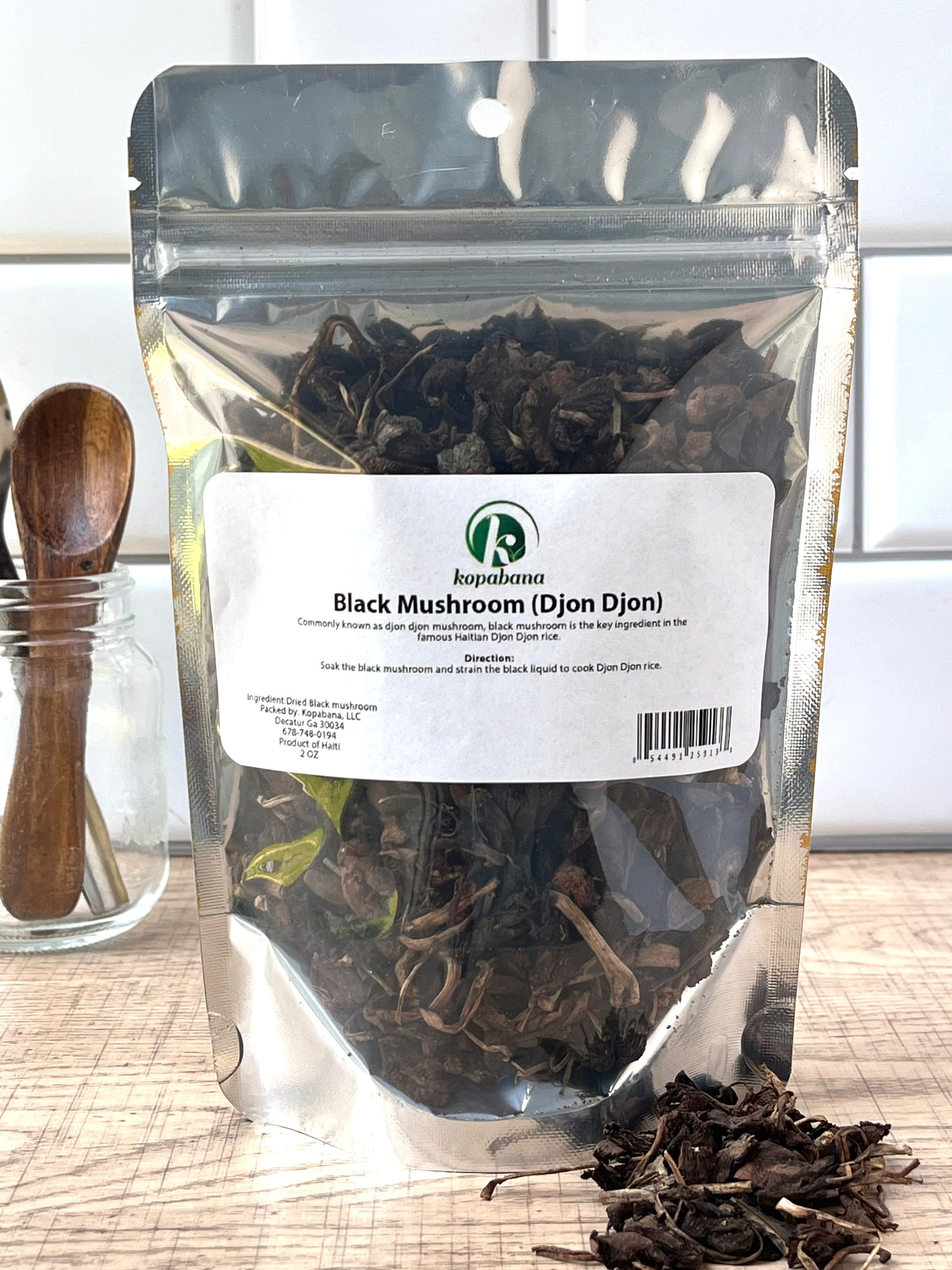 KOPABANA Black Mushroom Djon Djon Dried Mushroom Haitian Etsy
