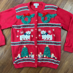 Vintage Christmas Sweater / Ugly Christmas Sweater