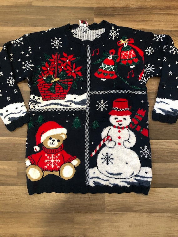 Vintage Christmas sweater/ugly sweater party/Chris