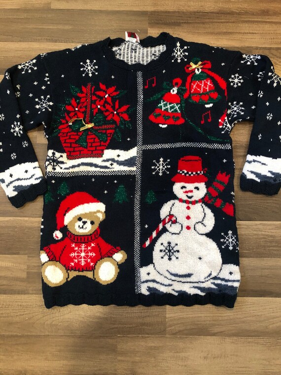 Vintage Christmas sweater/ugly sweater party/Chris