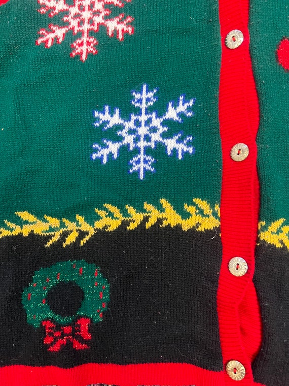 Vintage Christmas/ Holiday Sweater Vest / Ugly Ch… - image 4