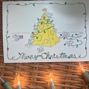Vintage Merry Christmas-postkaarten - nooit gebruikt