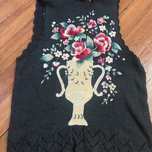 トップス UNDERCOVER 90s Flower Knit Vest Flower Sweater Vest UNDERCOVER 90s Flower Knit Vest Sweater